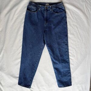 Vintage 90s LL Bean Original Fit / Relaxed Flannel Lined Denim Jeans Size 12 Reg